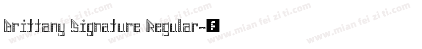Brittany Signature Regular字体转换